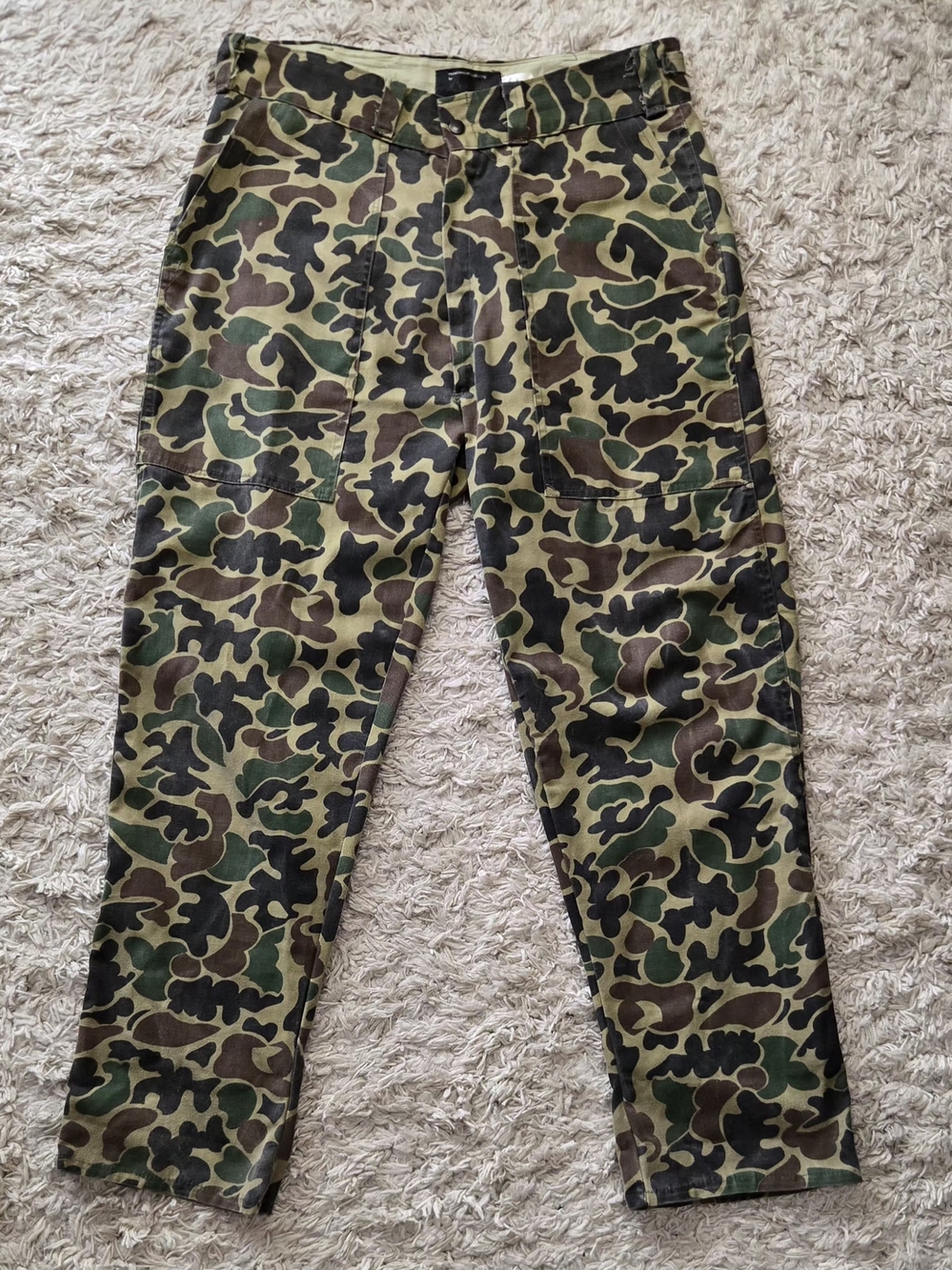 VTG 70s Lee Duck Camo Adjustable Hunting Pants 34-36x32